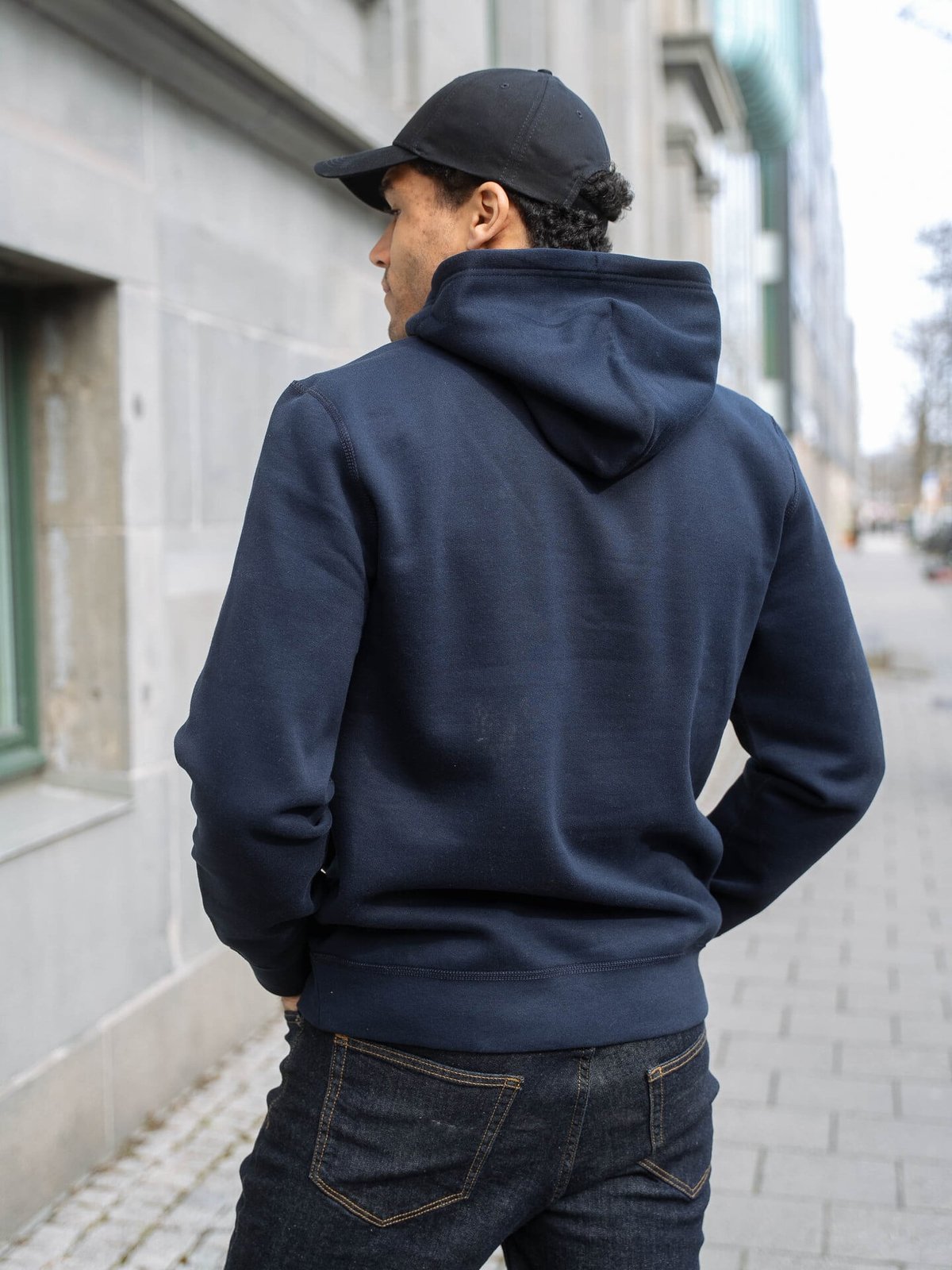 Tommy Hilfiger Essential Fleece Hoody Navy Blue