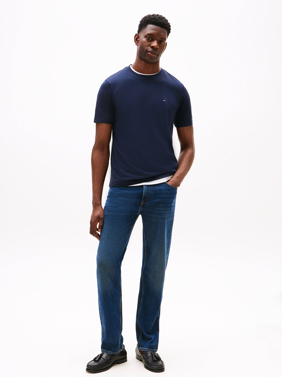 Tommy Hilfiger Essential Reg Fit Heather Tee Blå