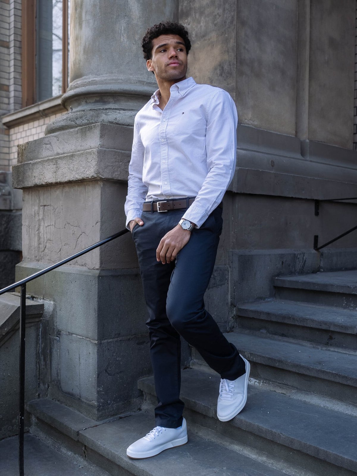 Tommy Hilfiger Denton Printed Structure Chino Desert Sky