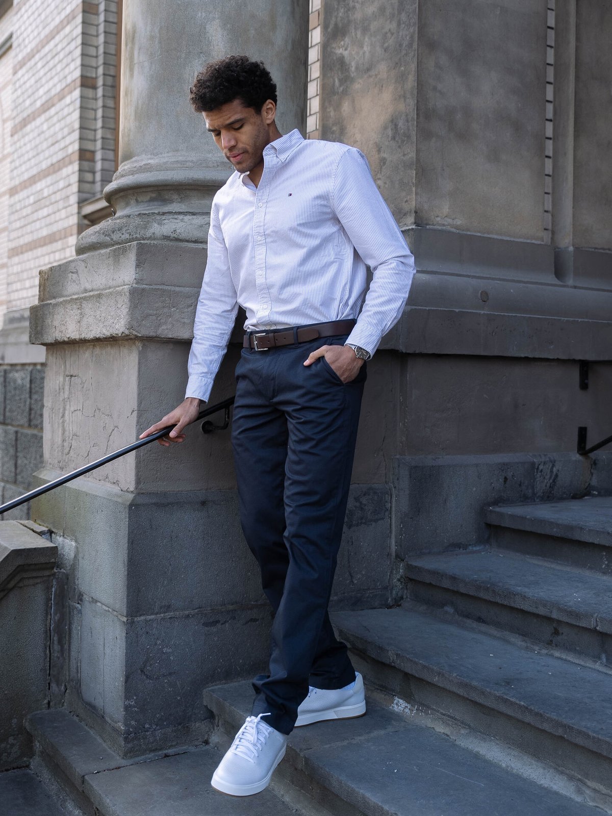 Tommy Hilfiger Denton Printed Structure Chino Desert Sky