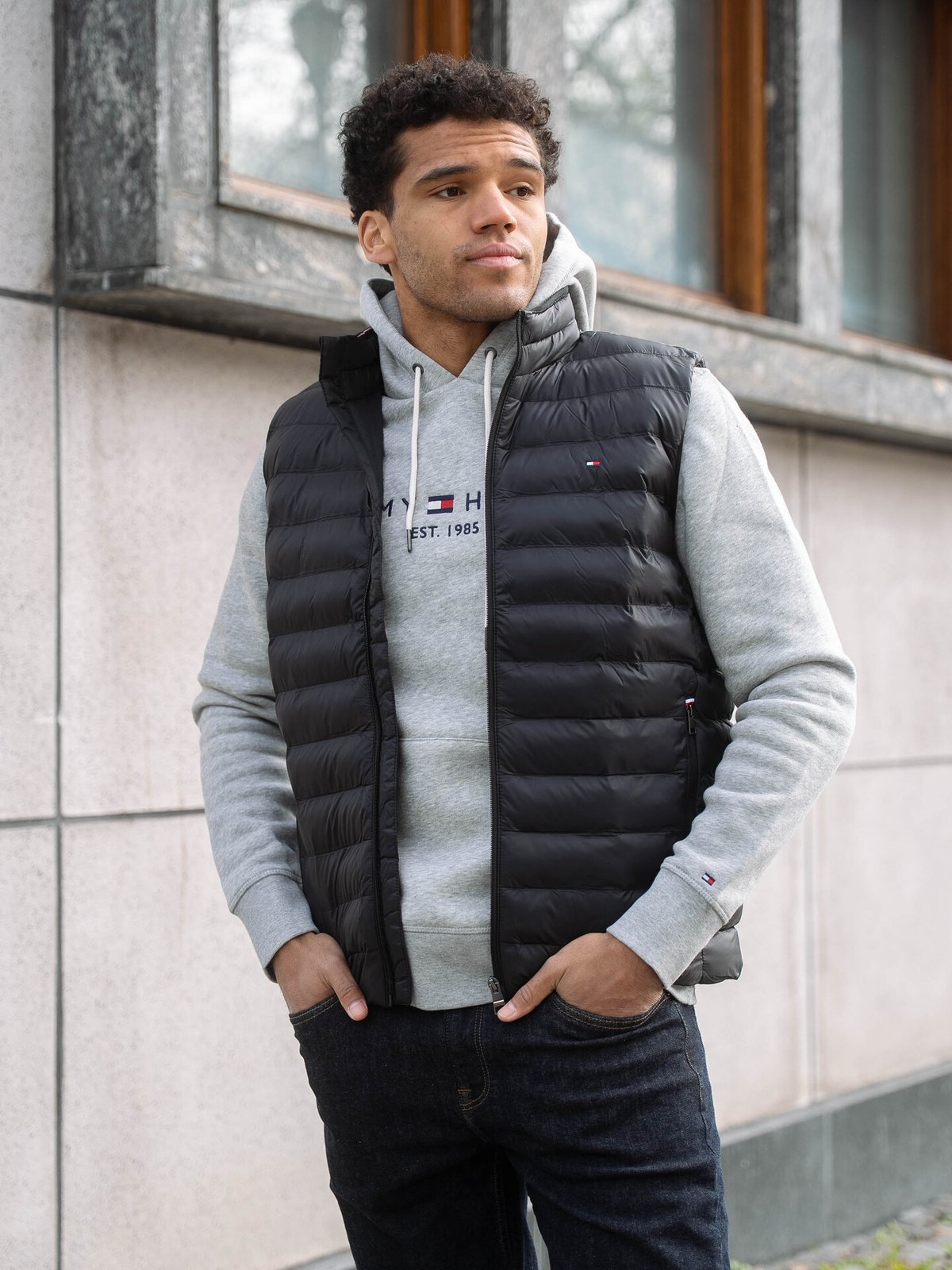 Tommy Hilfiger Core Packable Recycled Vest Black