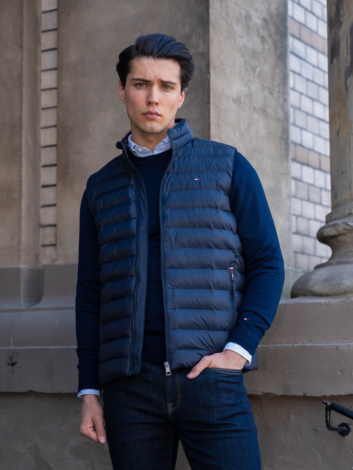 Tommy Hilfiger Core Packable Recycled Vest Navy Blue