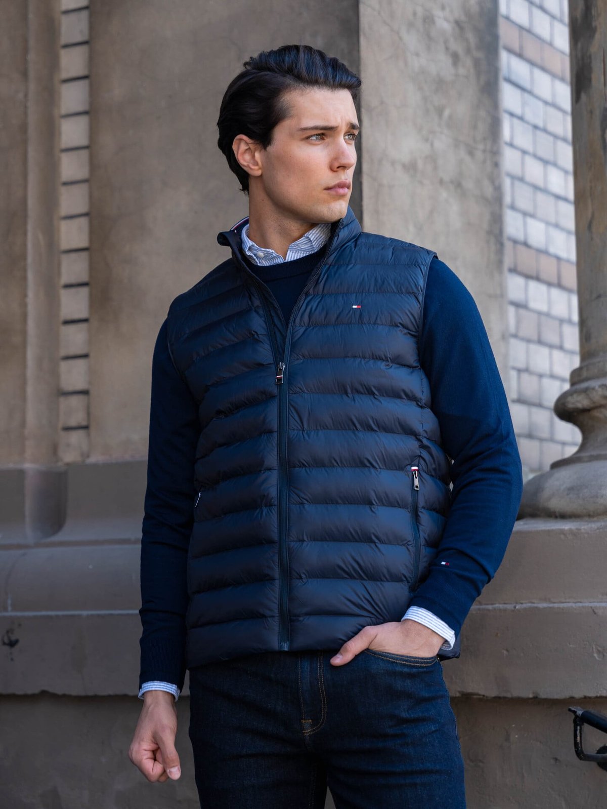 Tommy Hilfiger Core Packable Recycled Vest Navy Blue