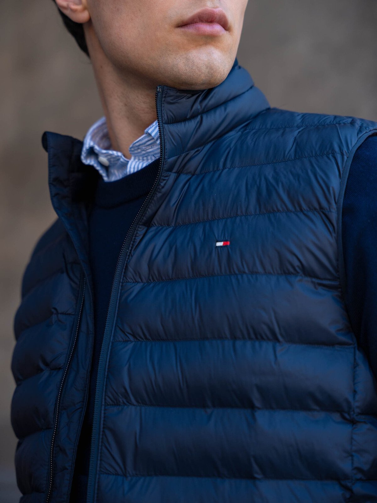 Tommy Hilfiger Core Packable Recycled Vest Navy Blue