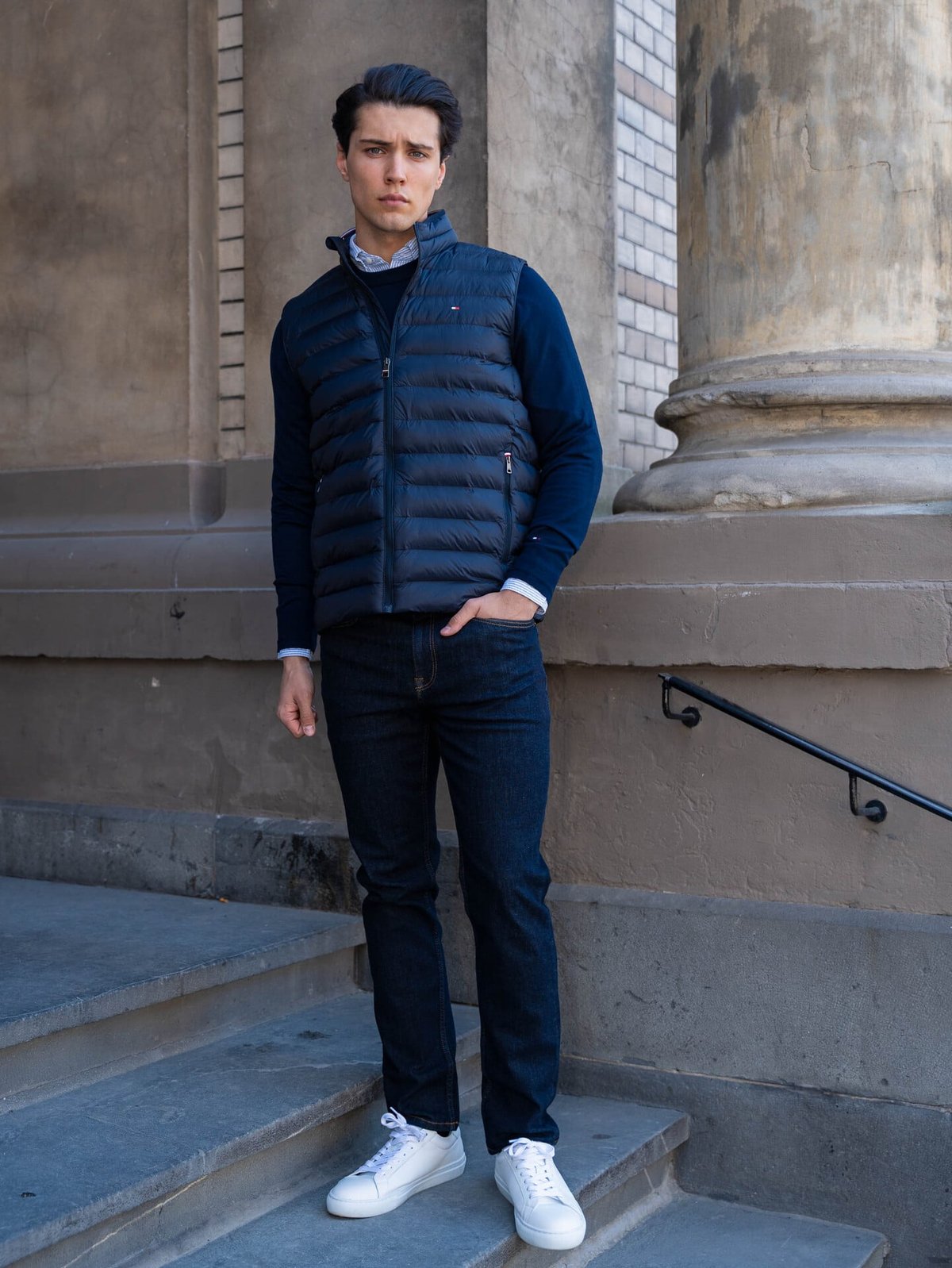 Tommy Hilfiger Core Packable Recycled Vest Navy Blue