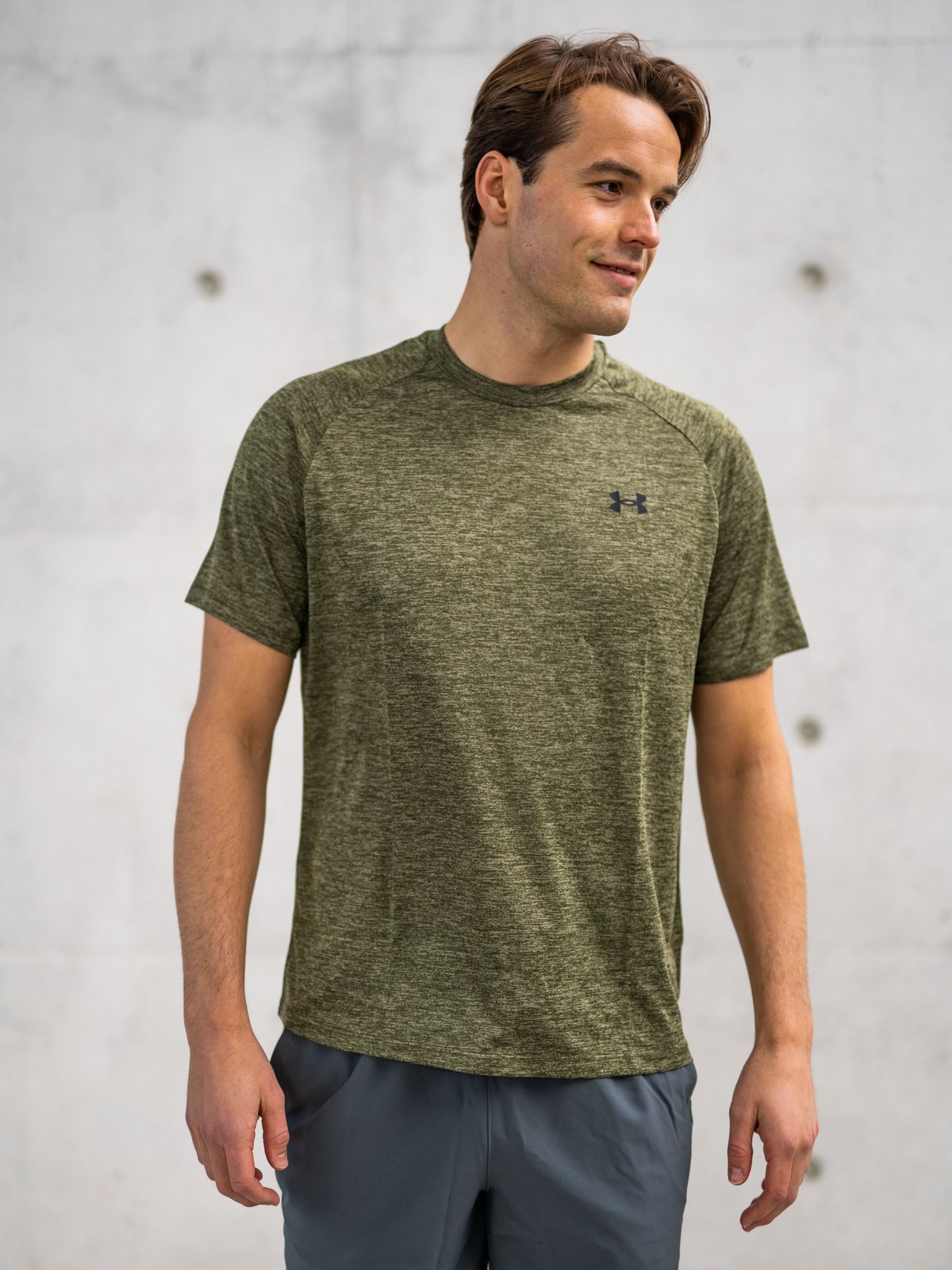 Under Armour UA Tech 2.0 Short Sleeve Tee Marine OD Green / Black