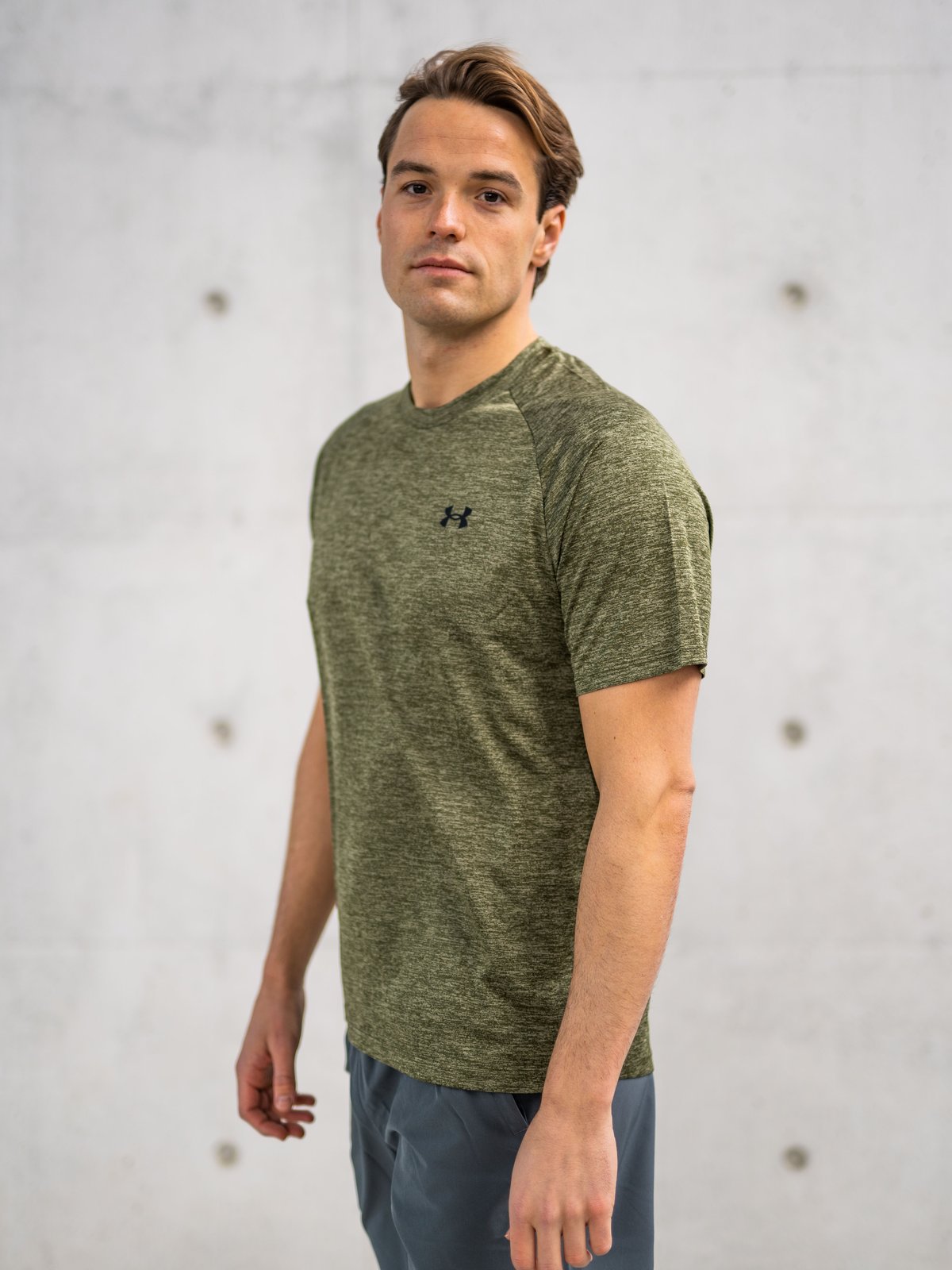 Under Armour UA Tech 2.0 Short Sleeve Tee Marine OD Green / Black