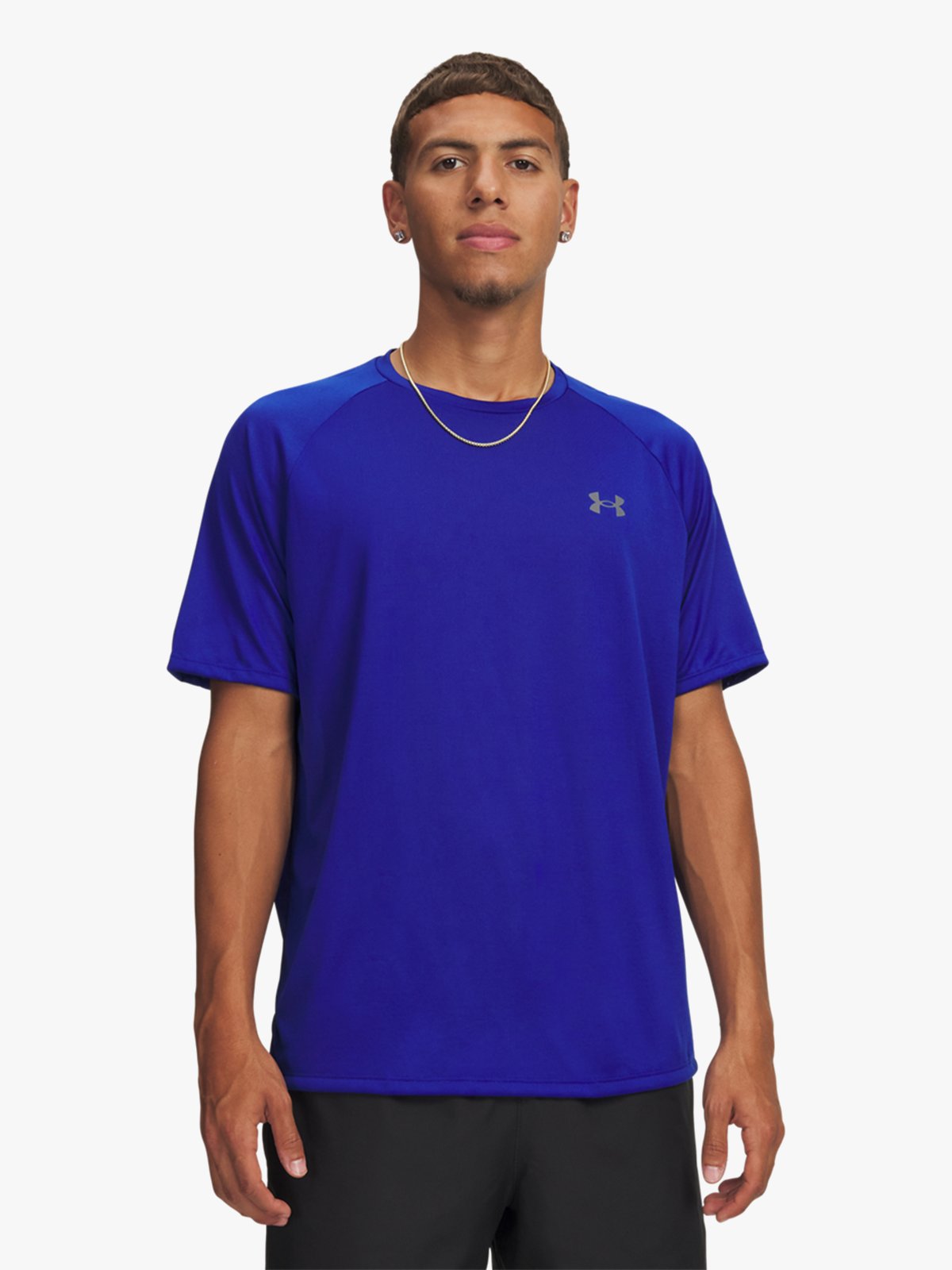 Under Armour UA Tech 2.0 Short Sleeve Tee Lett og hurtigtørkende treningstrøye til herre. Få produktet levert lynraskt hjem til deg fra Get Inspired.