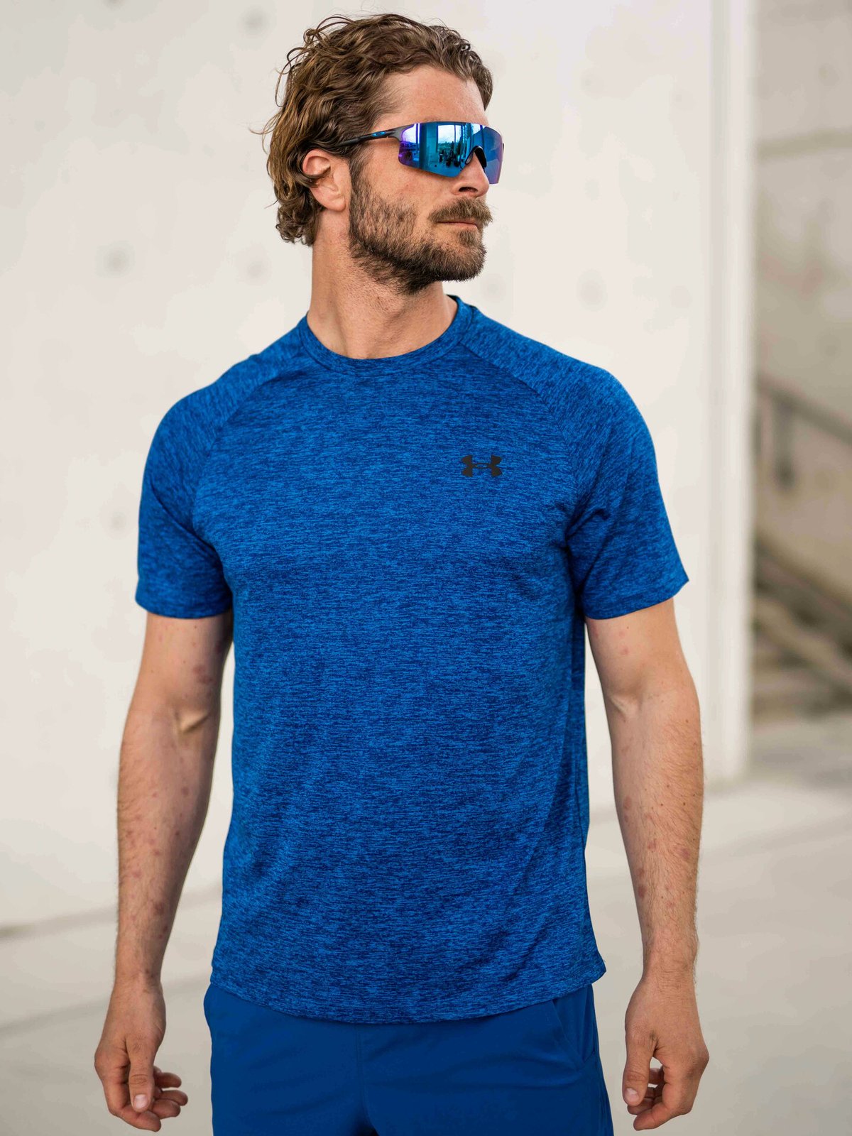 Under Armour UA Tech 2.0 Short Sleeve Tee Blue Mirage / Black