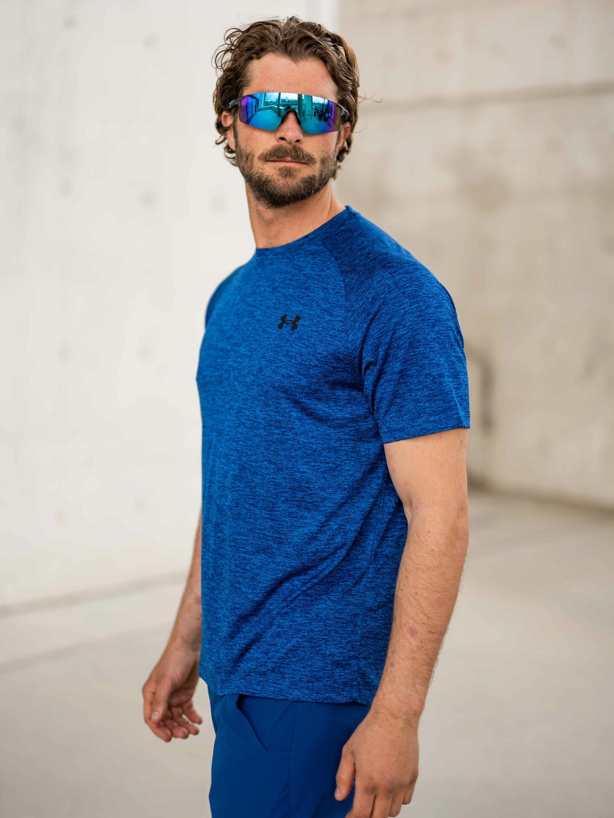 Under Armour UA Tech 2.0 Short Sleeve Tee Blue Mirage / Black