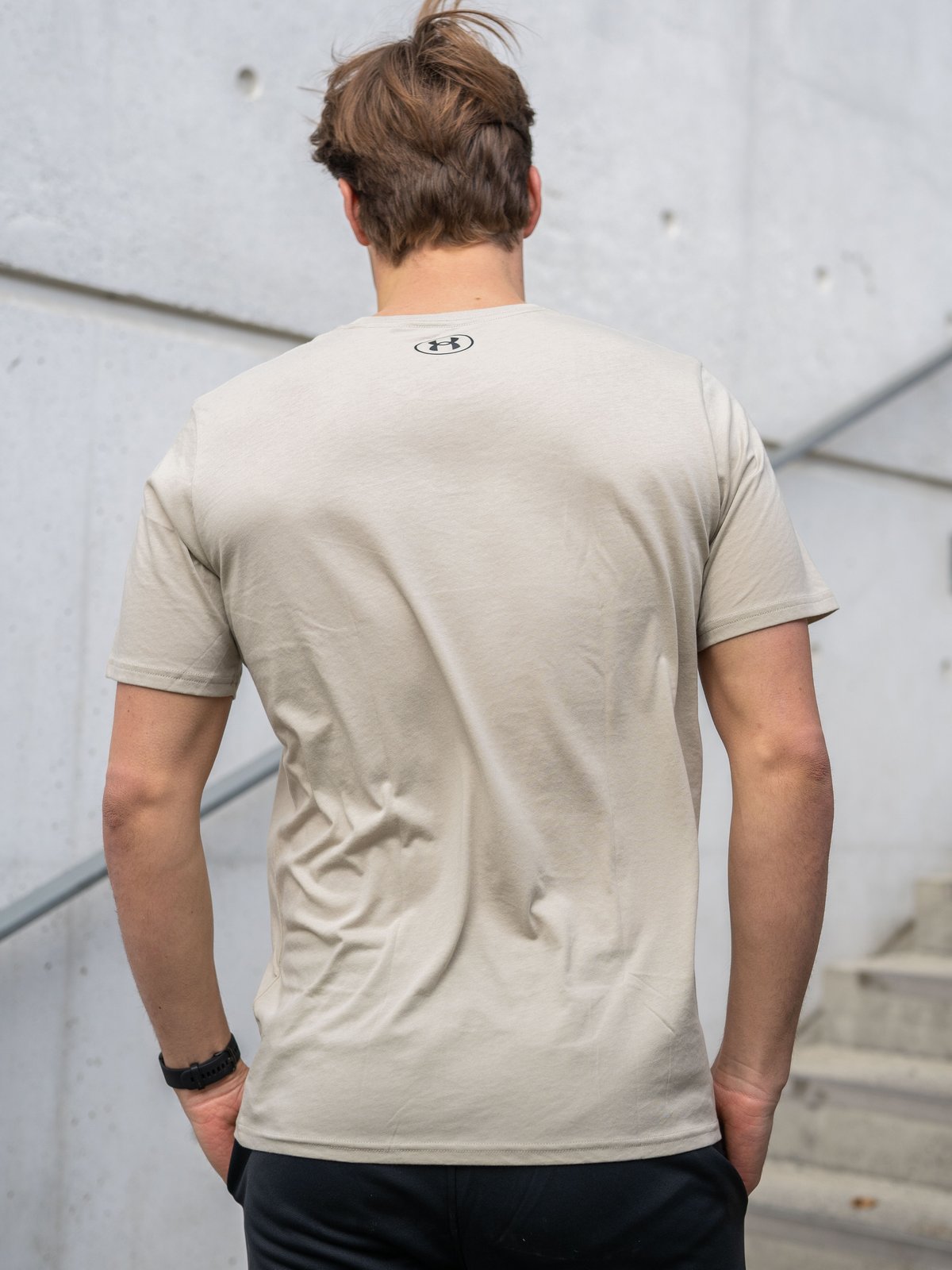 Under Armour UA Sportstyle Logo Short Sleeve Khaki Base / Black