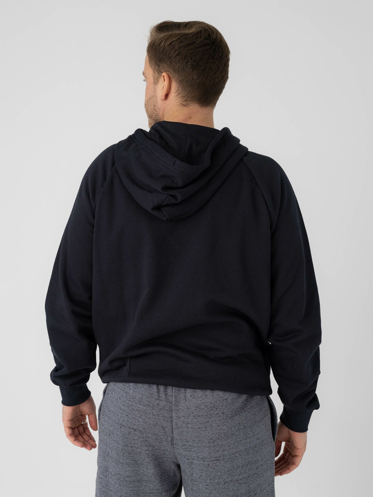 Under Armour Rival Fleece Full Zip Hoodie Black / Onyx White