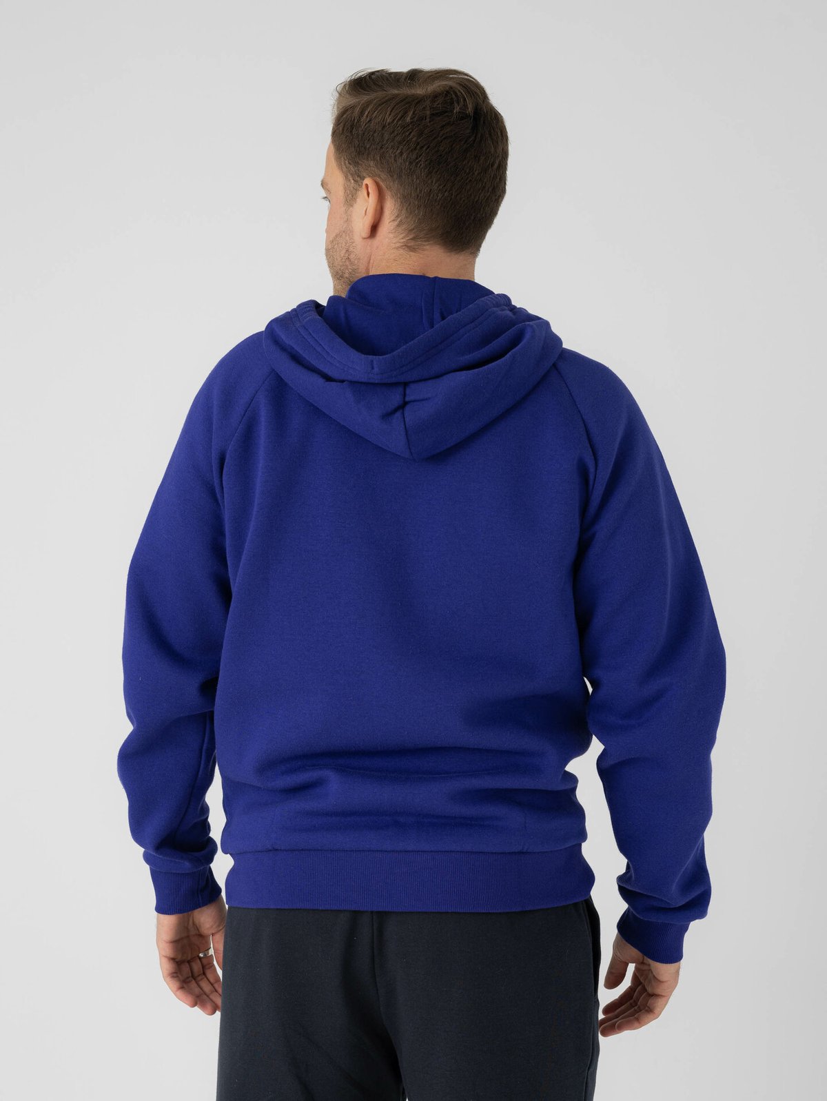 Under Armour Rival Fleece Full Zip Hoodie Sonar Blue / Onyx White