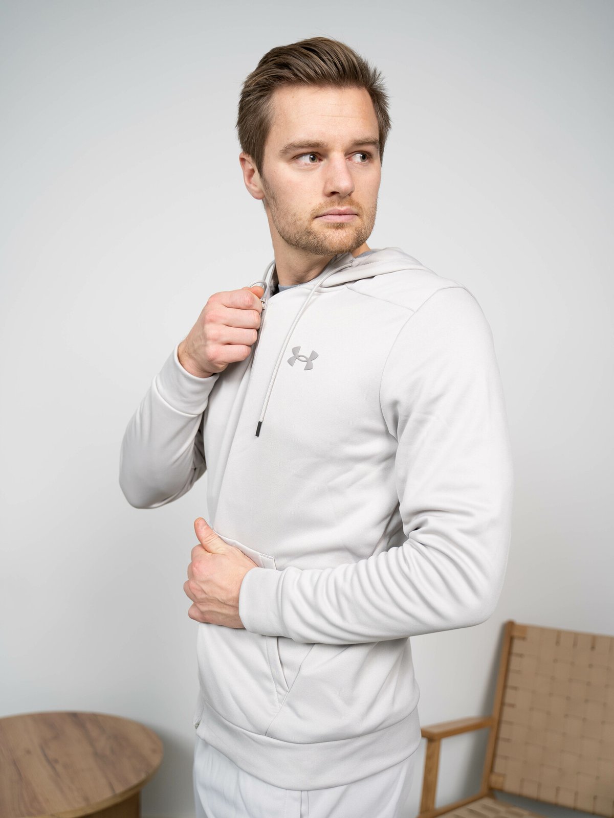 Under Armour UA Armour Fleece Full Zip Hoodie Halo Gray / Black