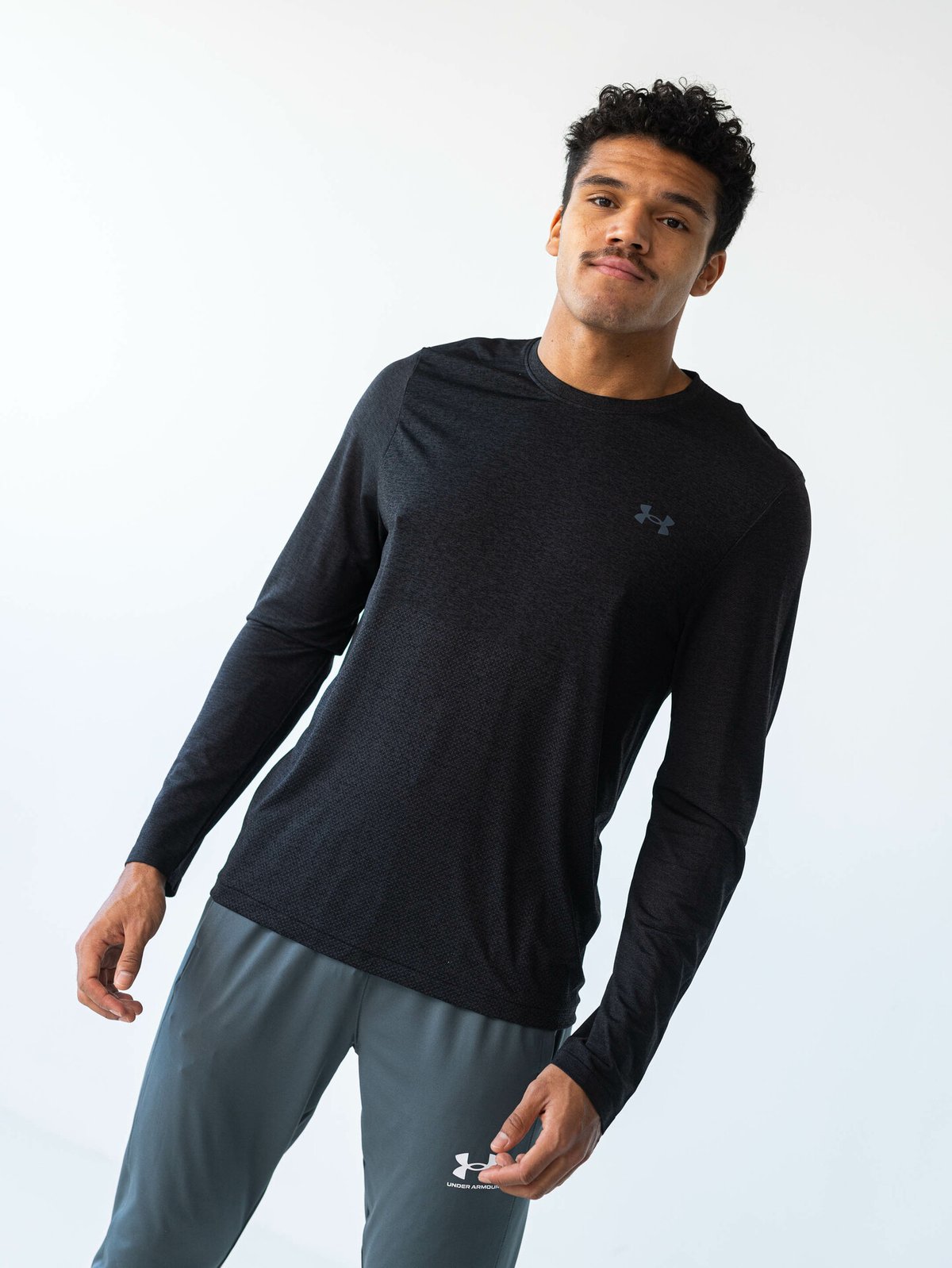 Under Armour Seamless Stride Longsleeve Black / Reflective