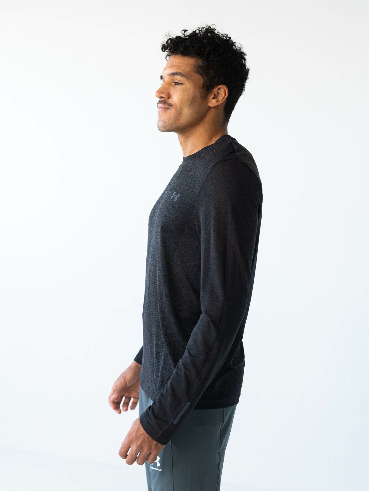 Under Armour Seamless Stride Longsleeve Black / Reflective
