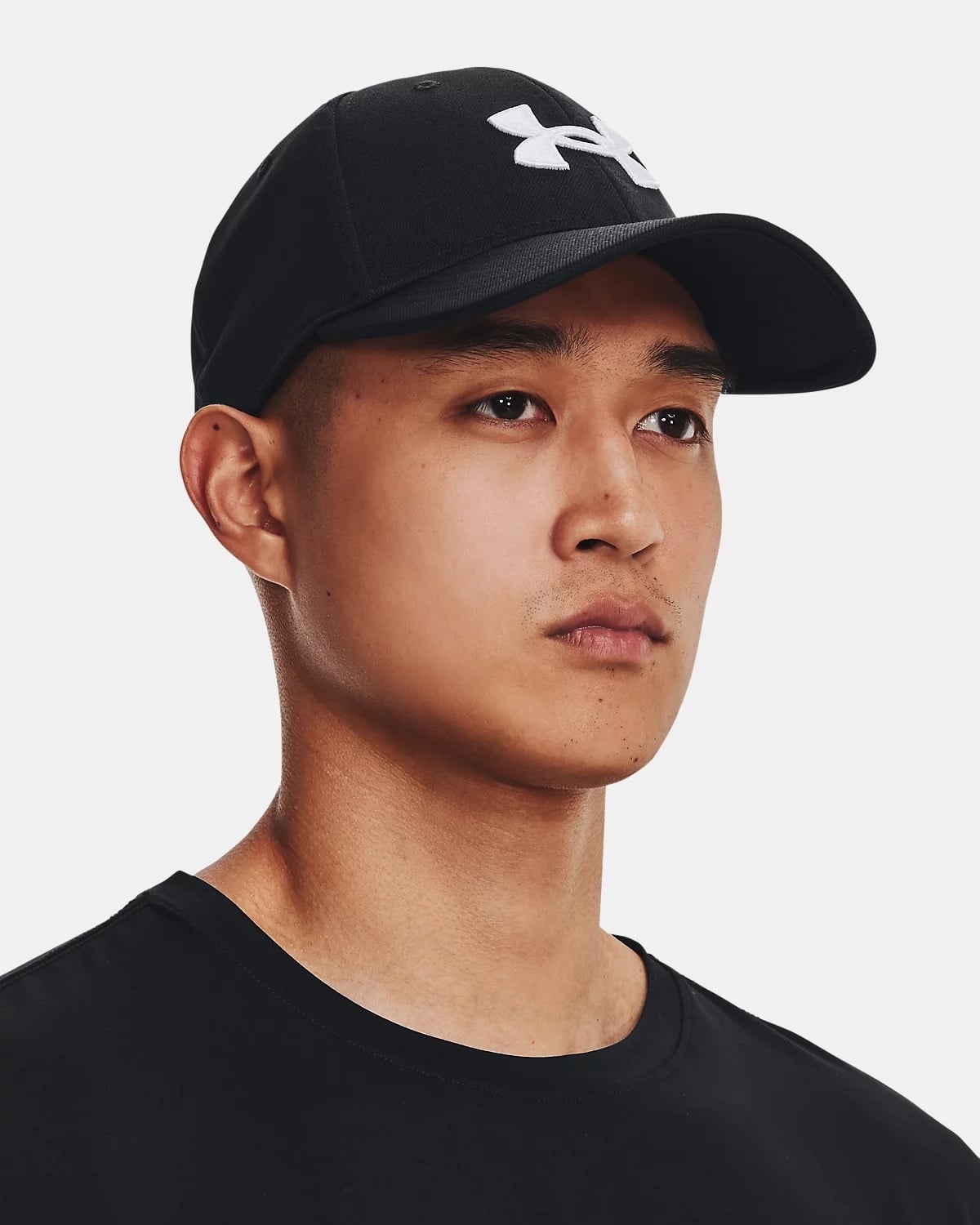 Under Armour Blitzing Low Strech Fit Cap Black / White