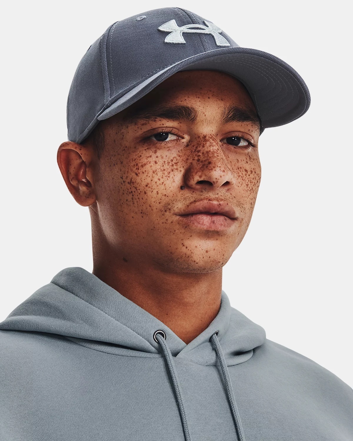 Under Armour Blitzing Low Strech Fit Cap Downpur Gray / Harbour Blue