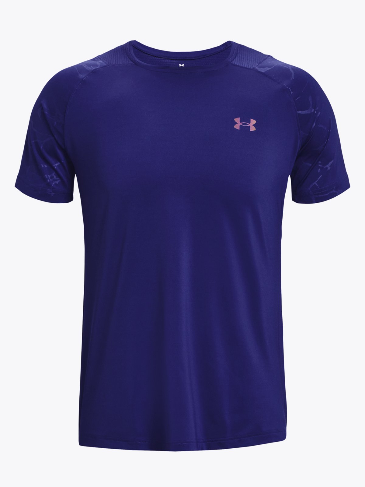 Under Armour Rush Emboss Short Sleeve Tee Sonar Blue / Black