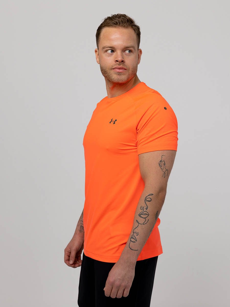 Under Armour Rush Emboss Short Sleeve Tee After Burn / Black