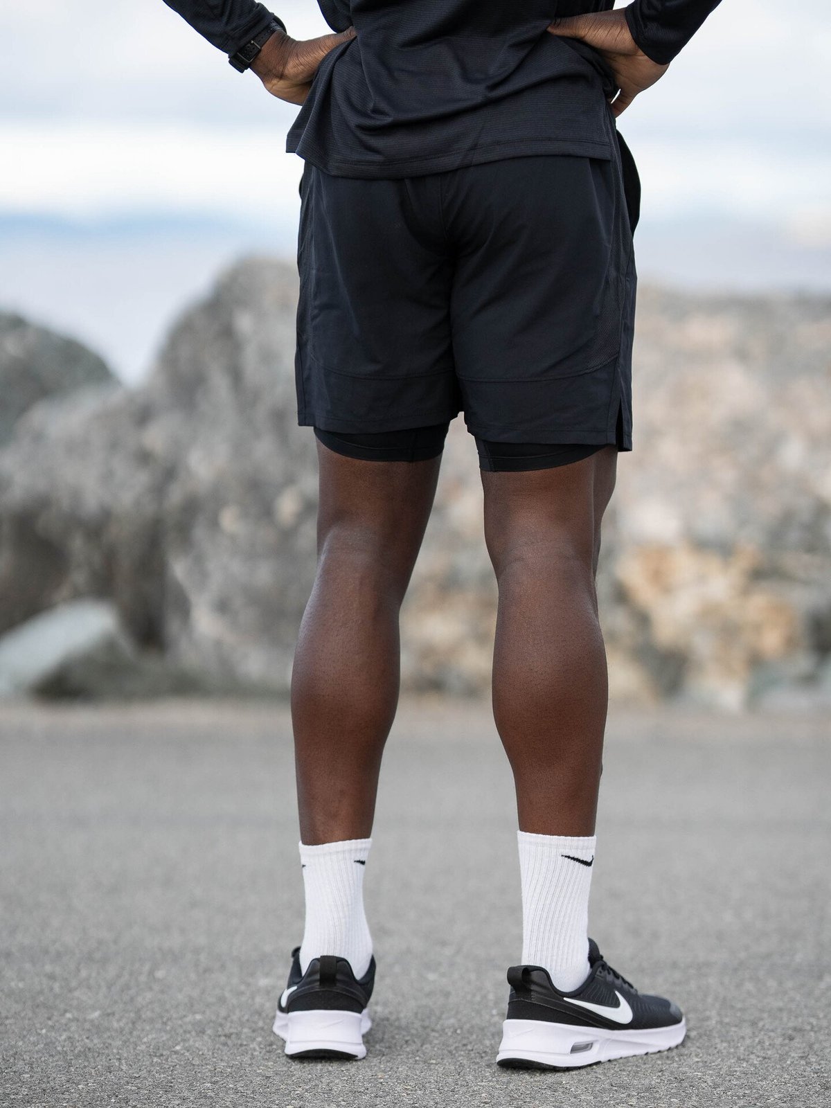 Under Armour Launch 7" 2-in-1 Shorts Black / Reflective Silver