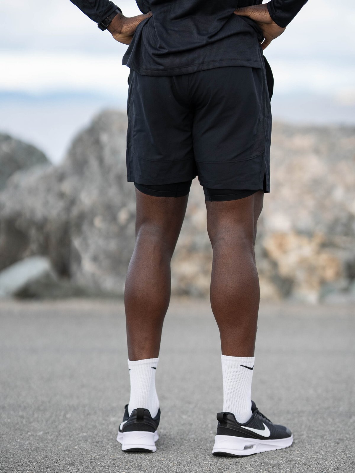 Under Armour Launch 7" 2-in-1 Shorts Black / Reflective Silver