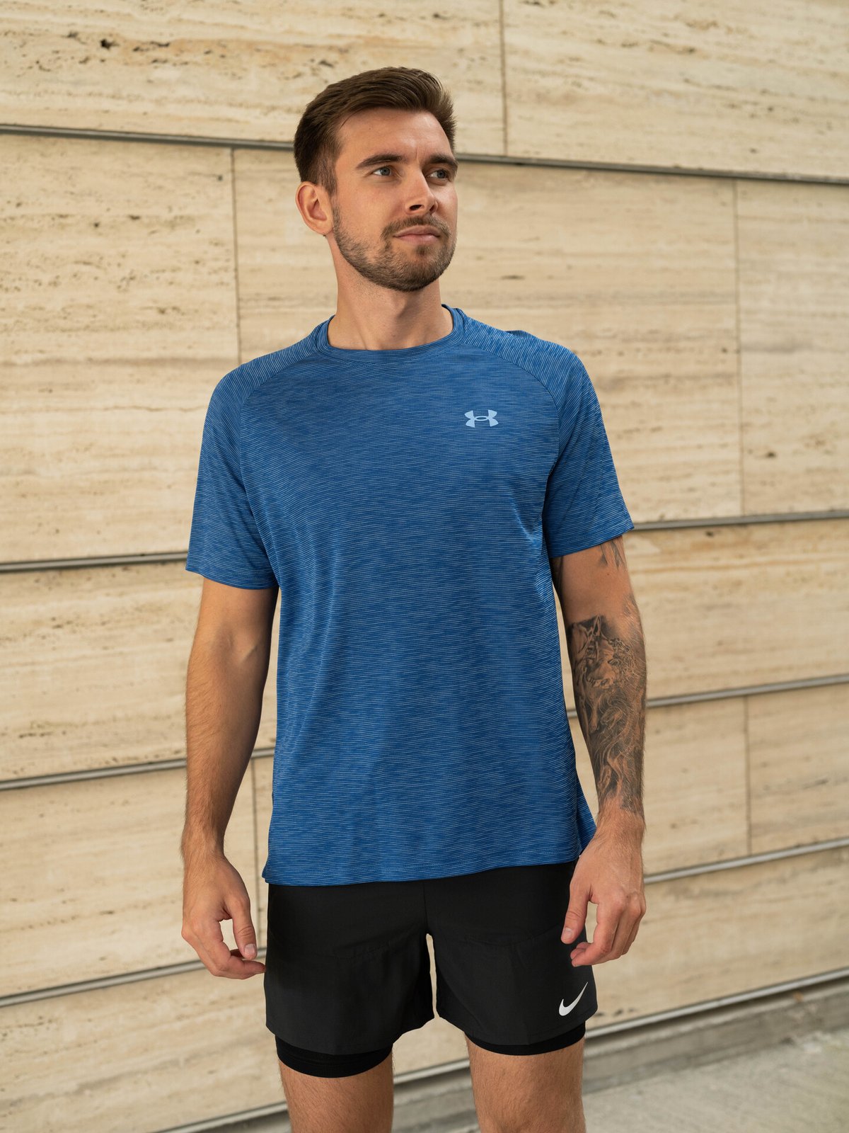 Under Armour Tech Textured Short Sleeve Tee Horizon Blue