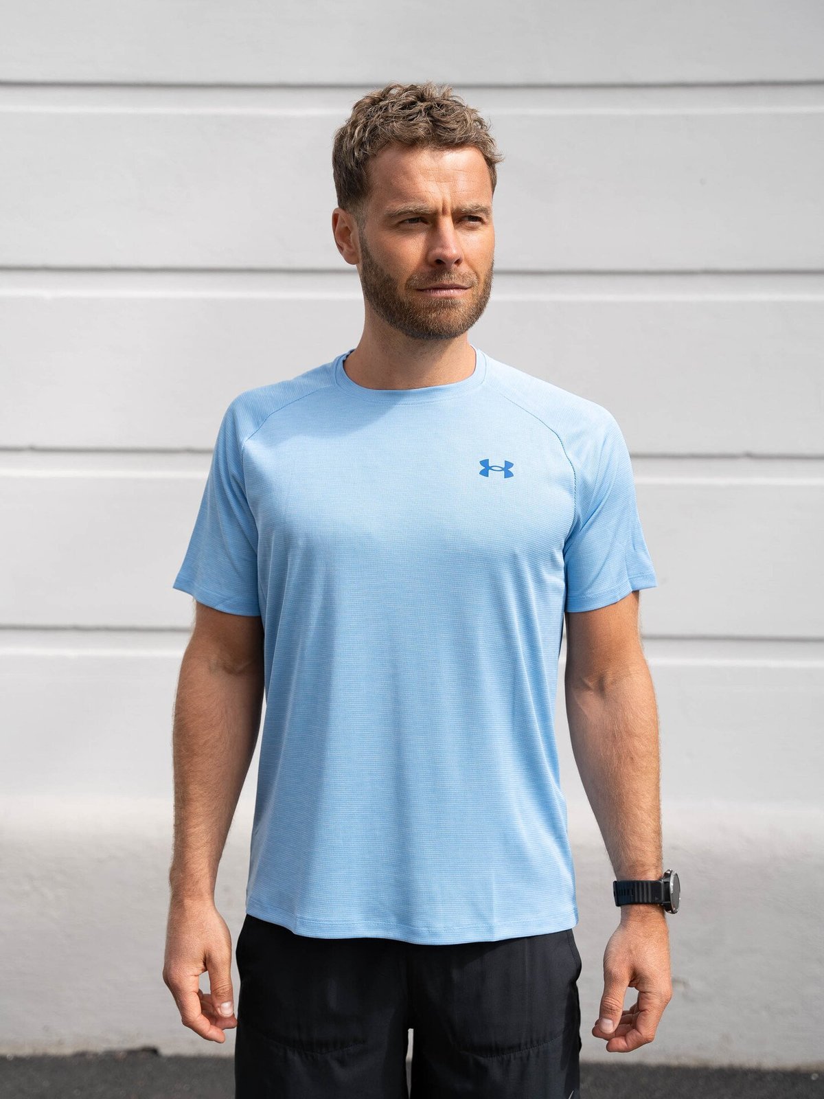 Under Armour Tech Textured Short Sleeve Tee Horizon Blue / Tech Blue