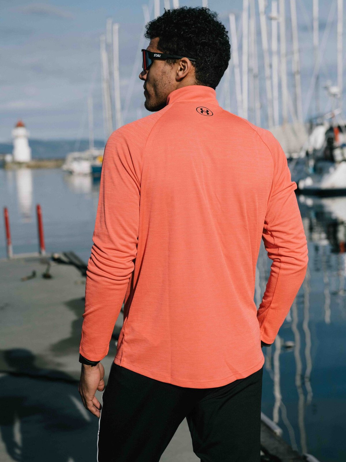 Under Armour Tech Textured 1/2 Zip Venom Red / Black