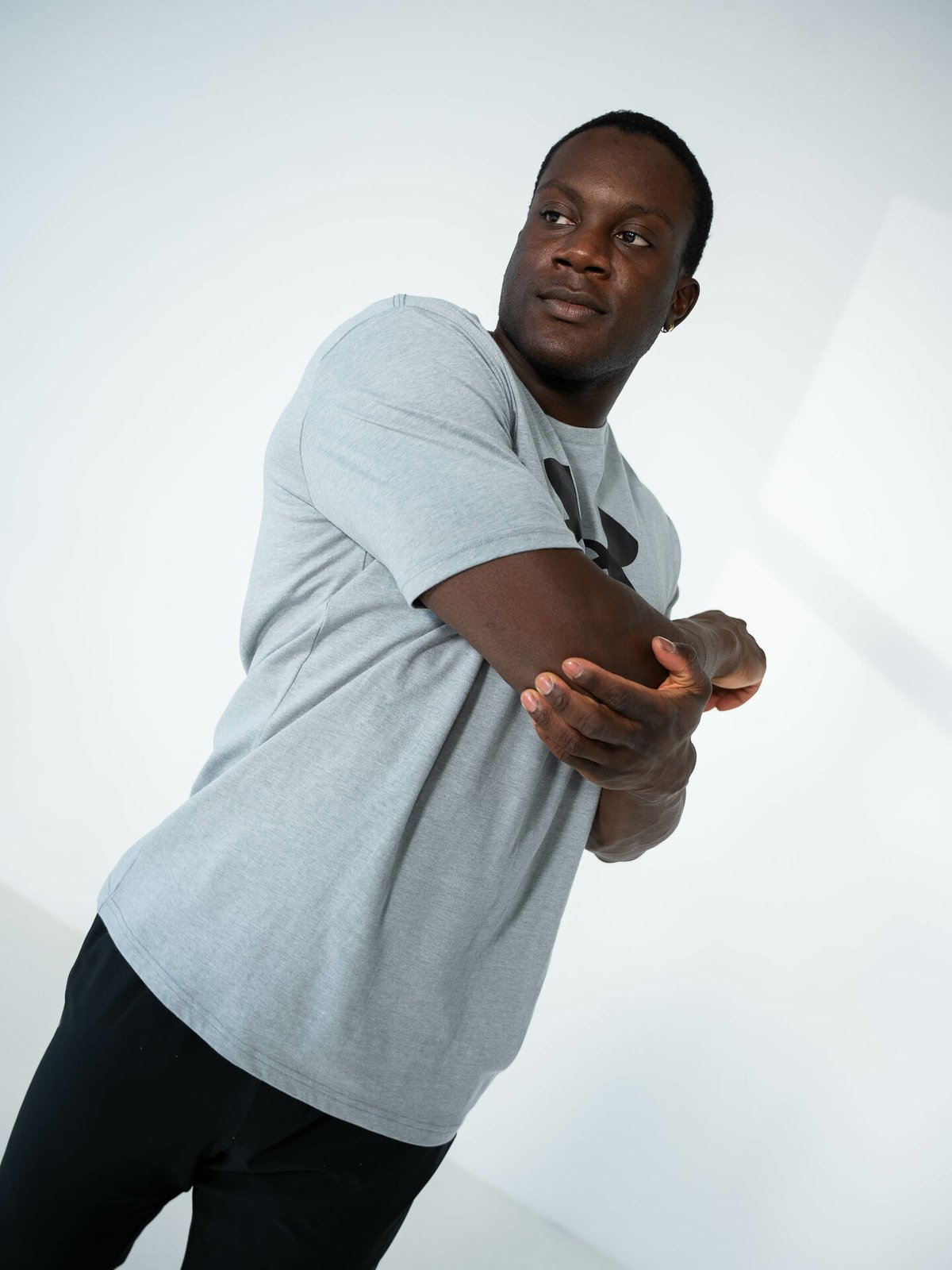 Under Armour Sportstyle Logo Short Sleeve Steel Light Heather / Black