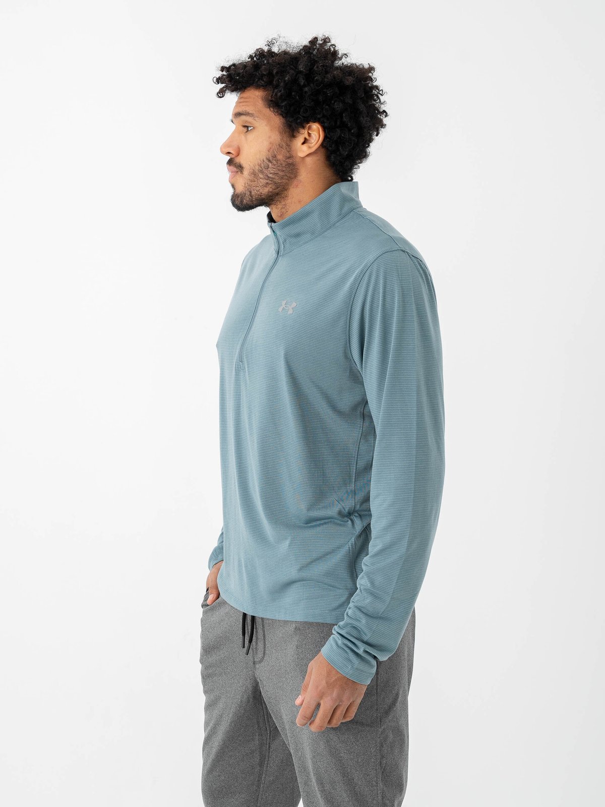 Under Armour LAUNCH 1/4 Zip Jasper Blue / Reflective -
