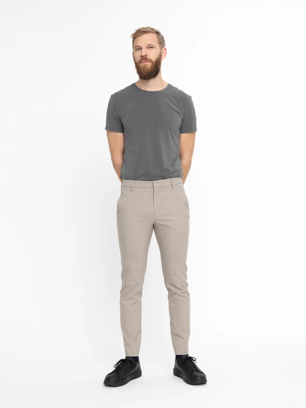 Plain Units Josh Dark Sand Melange