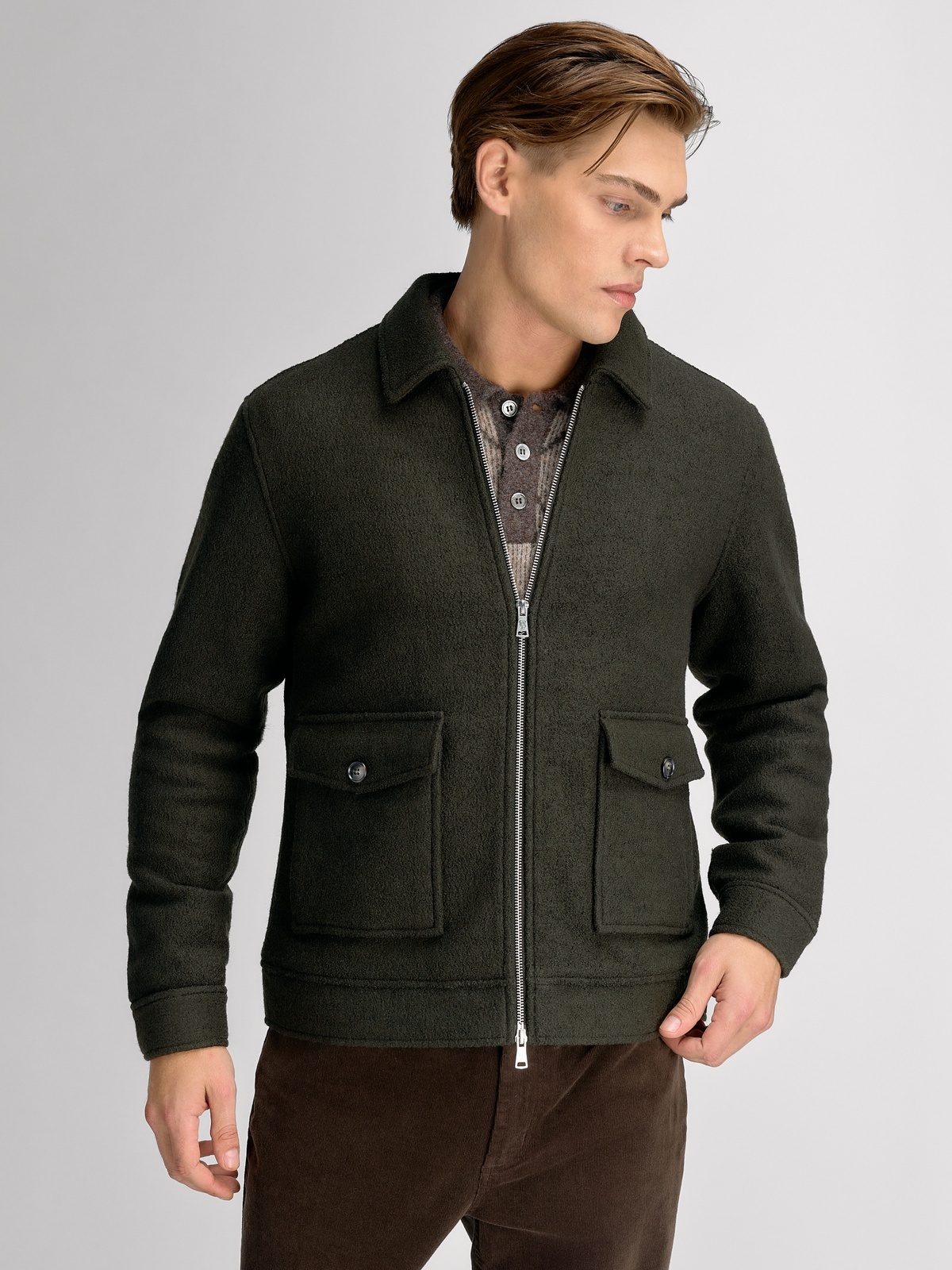 Urban Pioneers Merrick Wool Jacket Olive