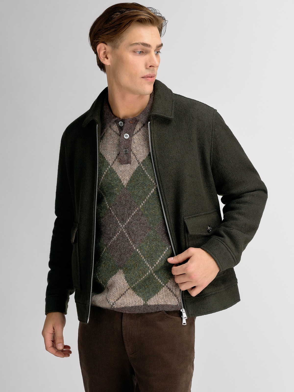 Urban Pioneers Merrick Wool Jacket Olive