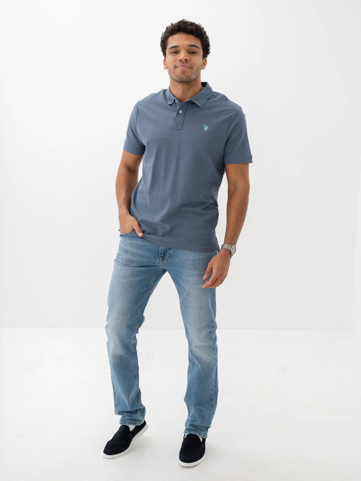 U.S. Polo Assn. Alfred Polo China Blue