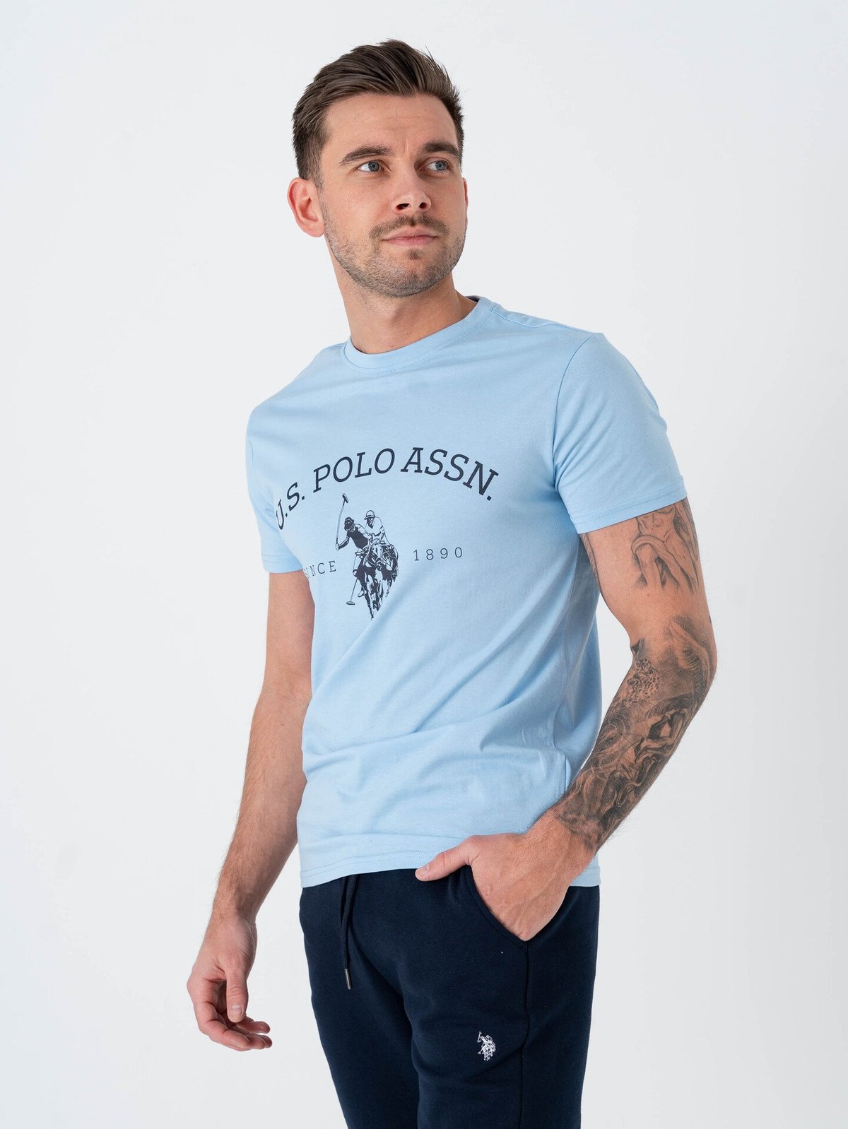 U.S. Polo Assn. Archibald T-shirt Placid Blue