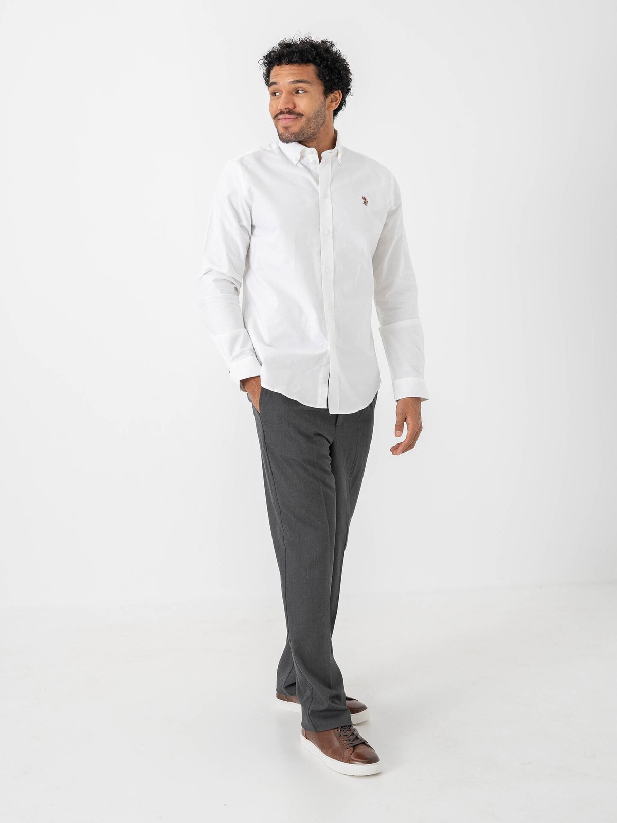 U.S. Polo Assn. Armin Oxford Regular Shirt White