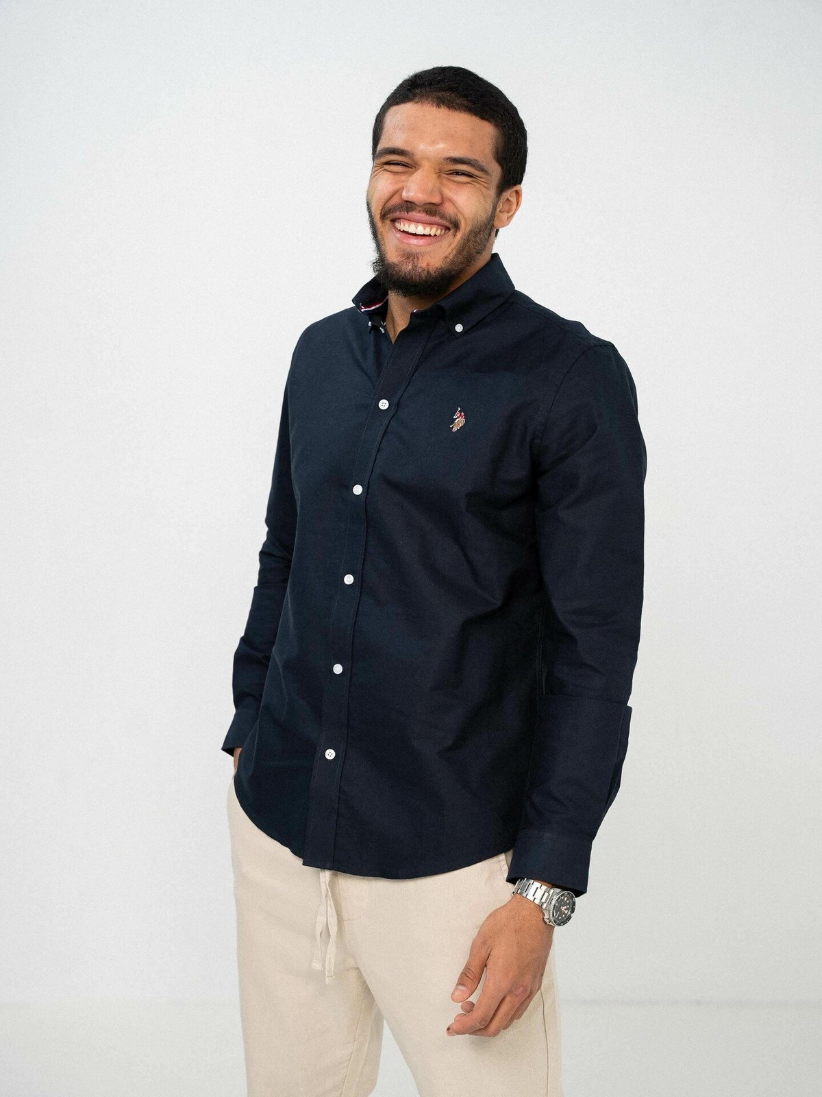 U.S. Polo Assn. Armin Oxford Regular Shirt Dark Sapphire