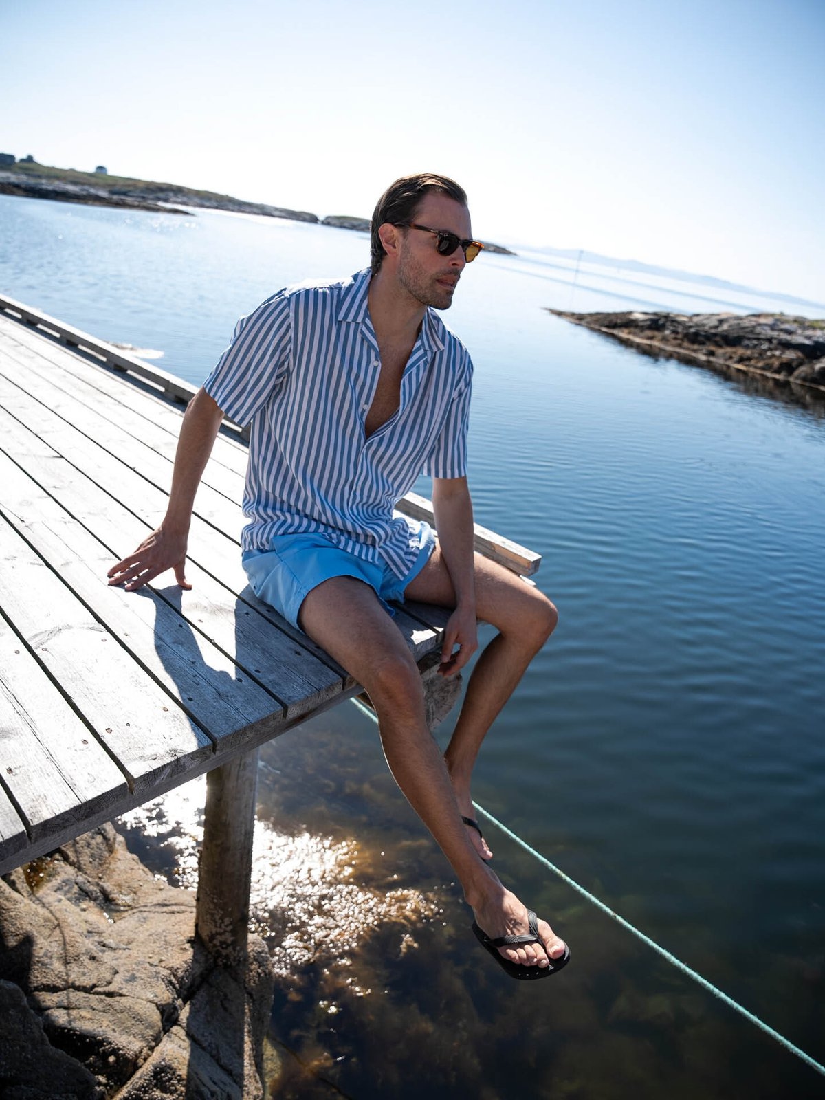 U.S. Polo Assn. Aza Swimshorts Placid Blue