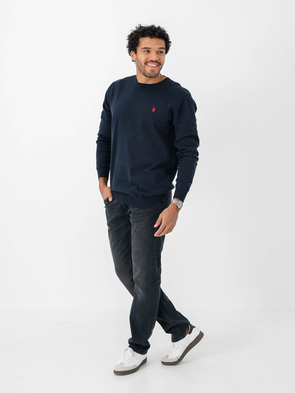 U.S. Polo Assn. Brolin T-Shirt Long Sleeve Dark Sapphire