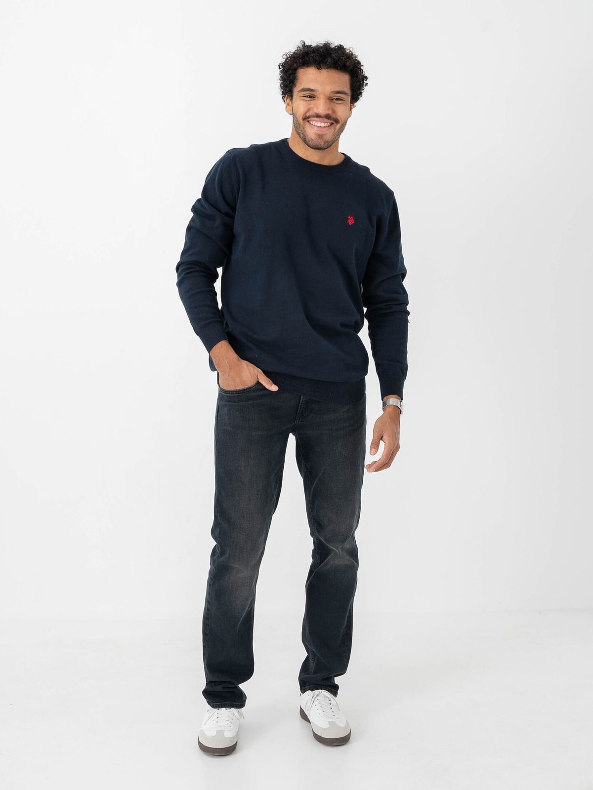 U.S. Polo Assn. Brolin T-Shirt Long Sleeve Dark Sapphire