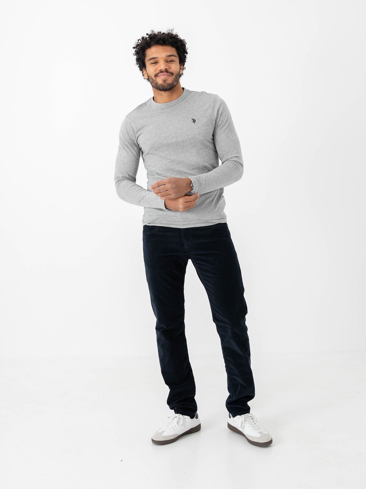 U.S. Polo Assn. Brolin T-Shirt Long Sleeve Grey Melange
