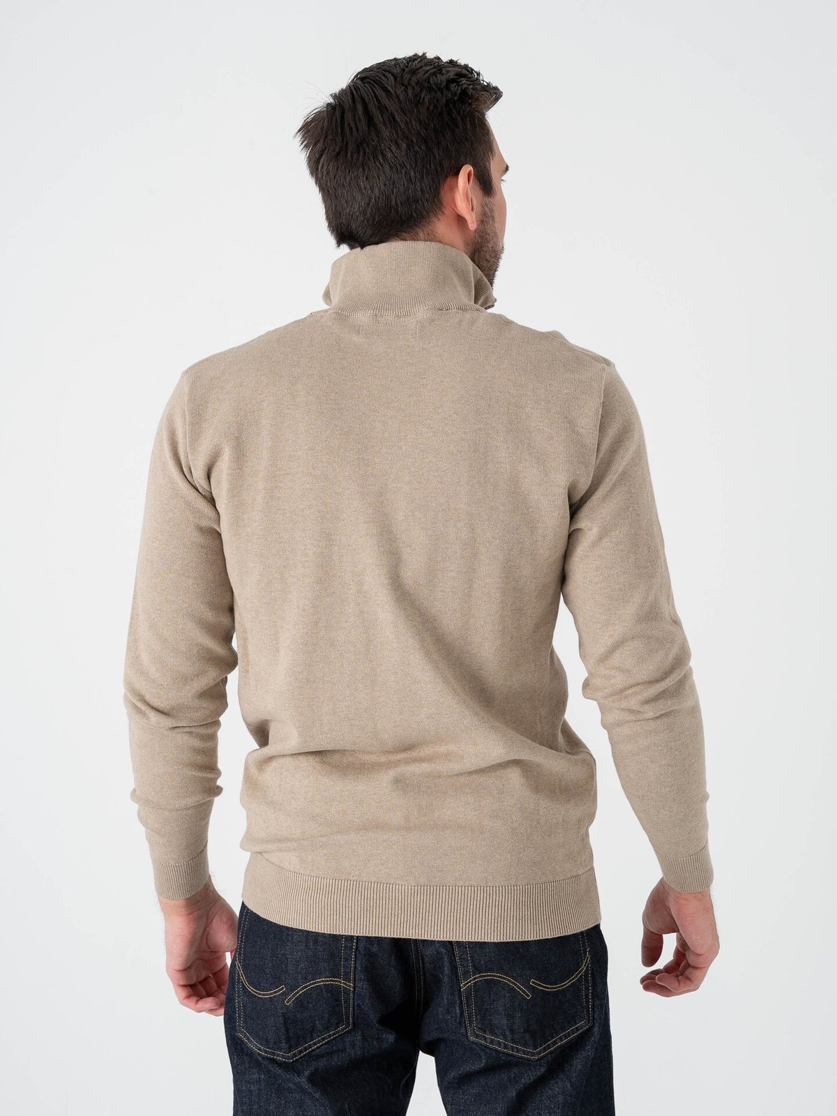 U.S. Polo Assn. Assn. Brison Knit Half Zip Crockery Melange