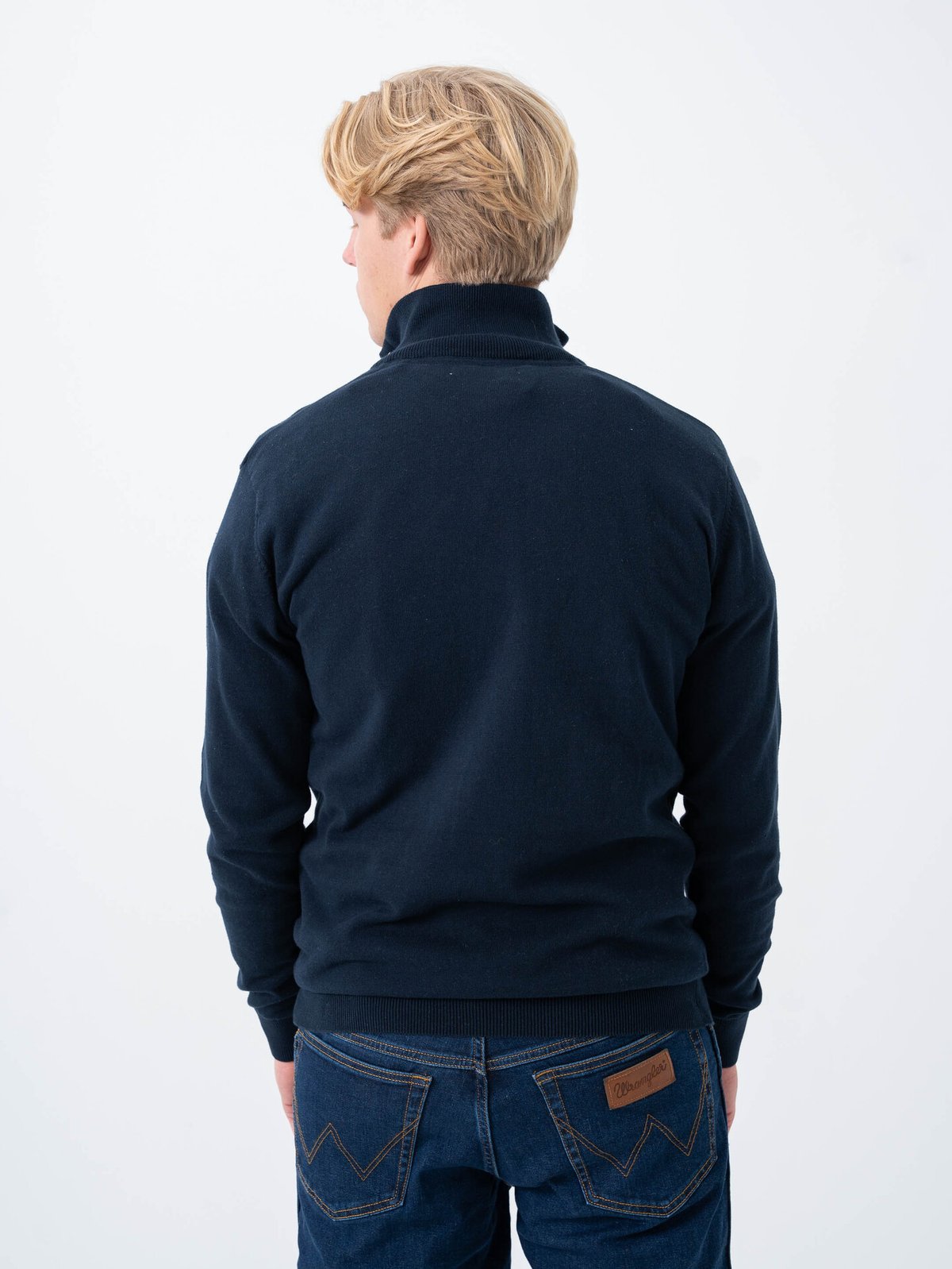 U.S. Polo Assn. Assn. Brison Knit Half Zip Dark Sapphire