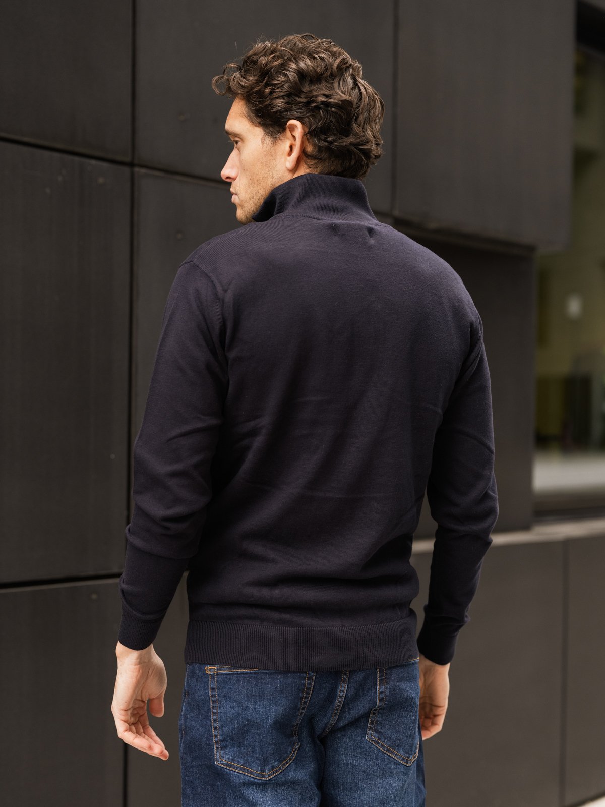 U.S. Polo Assn. Assn. Brison Knit Half Zip Dark Sapphire