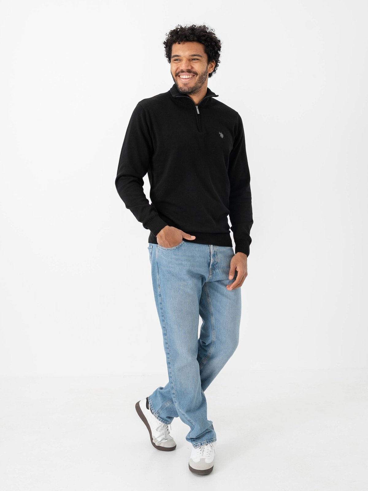 U.S. Polo Assn. Assn. Brison Knit Half Zip Tap Shoe