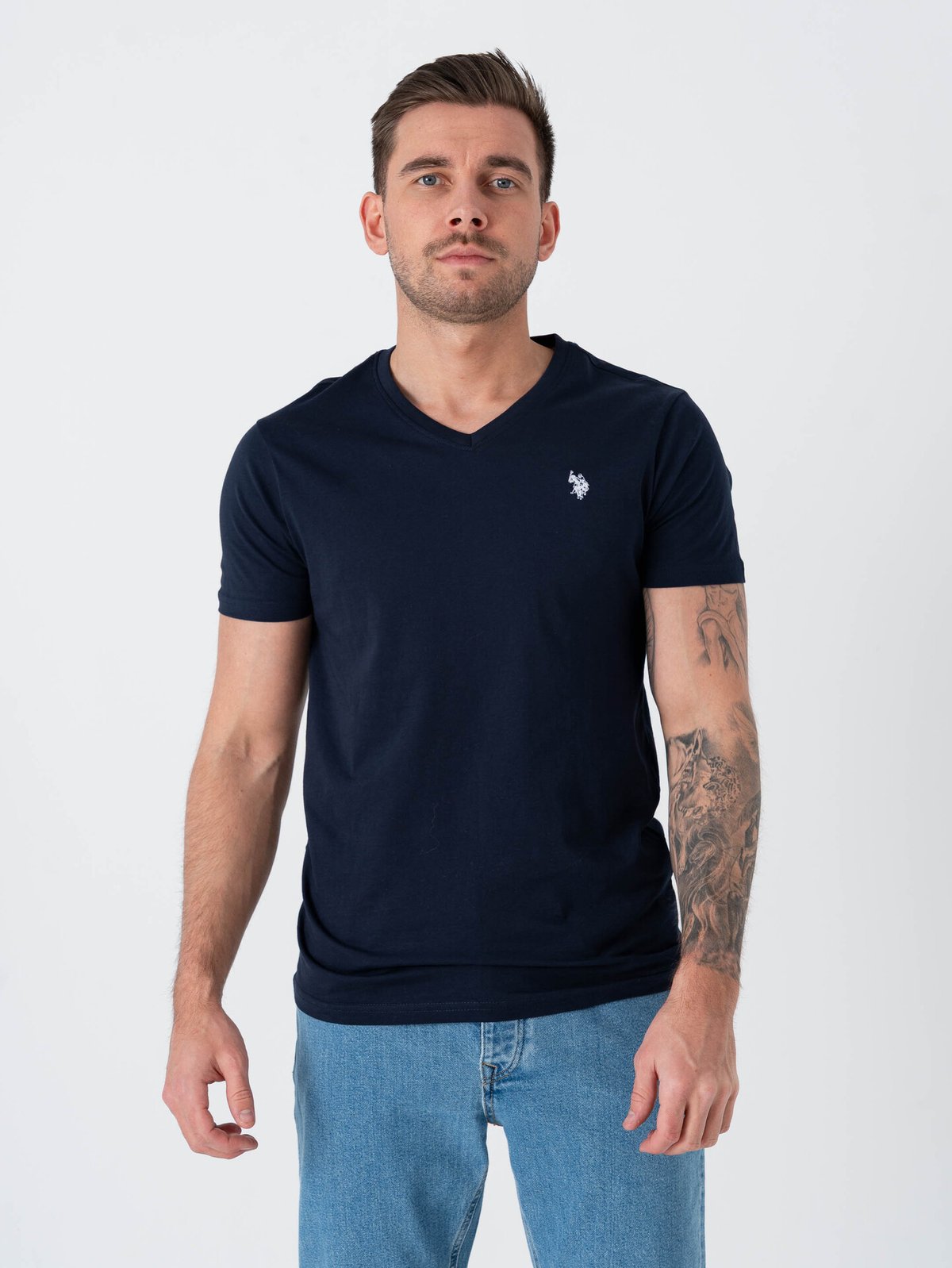 U.S. Polo Assn. Cem T-Shirt V-Neck Dark Sapphire