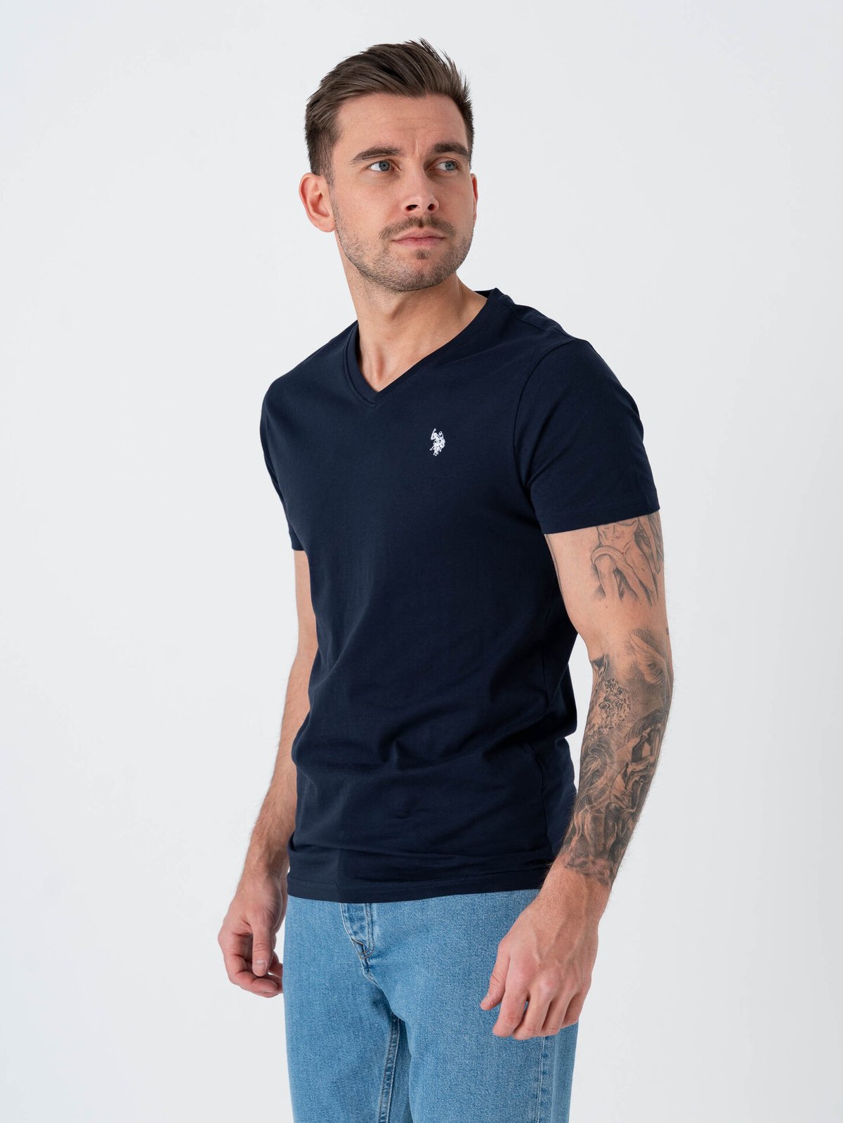 U.S. Polo Assn. Cem T-Shirt V-Neck Dark Sapphire
