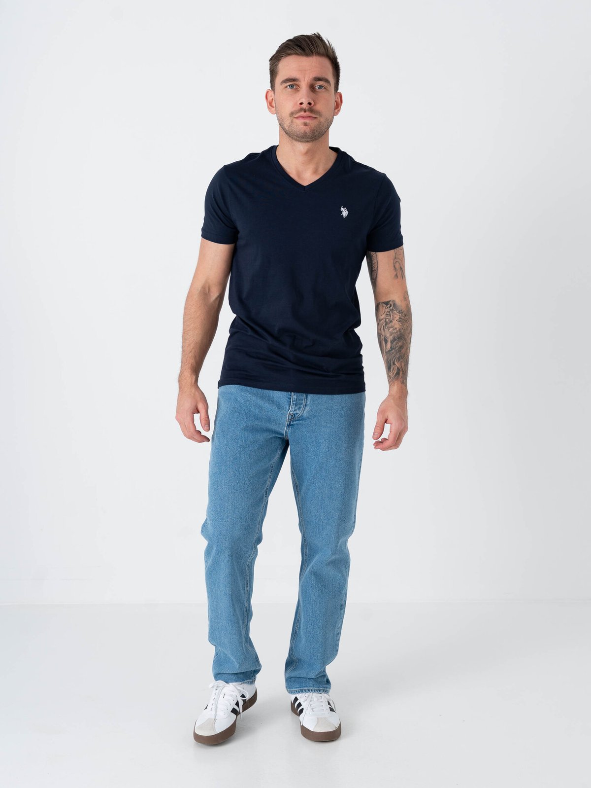 U.S. Polo Assn. Cem T-Shirt V-Neck Dark Sapphire