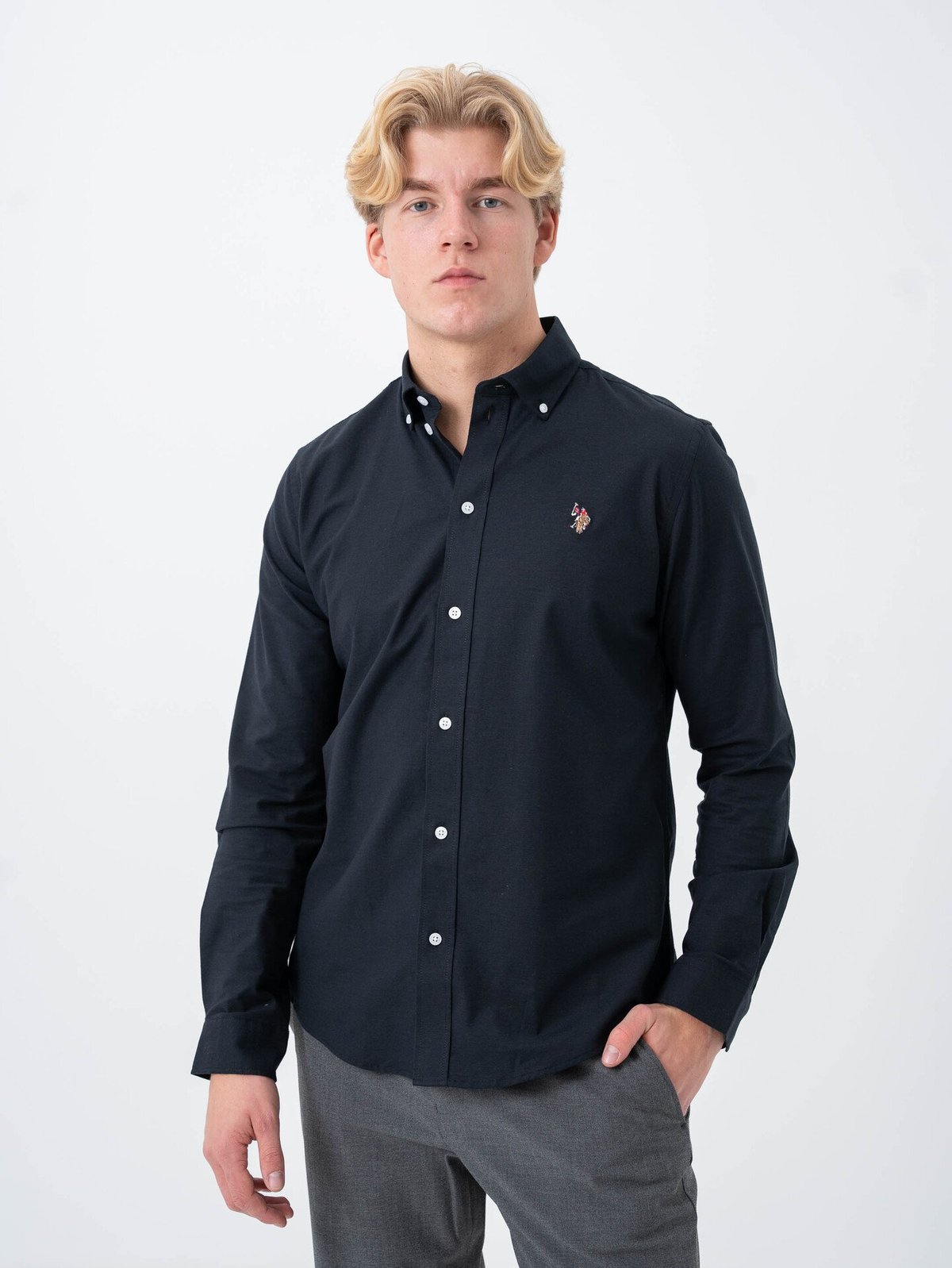 U.S. Polo Assn. Flex Calvert Shirt Regular Navy Mix